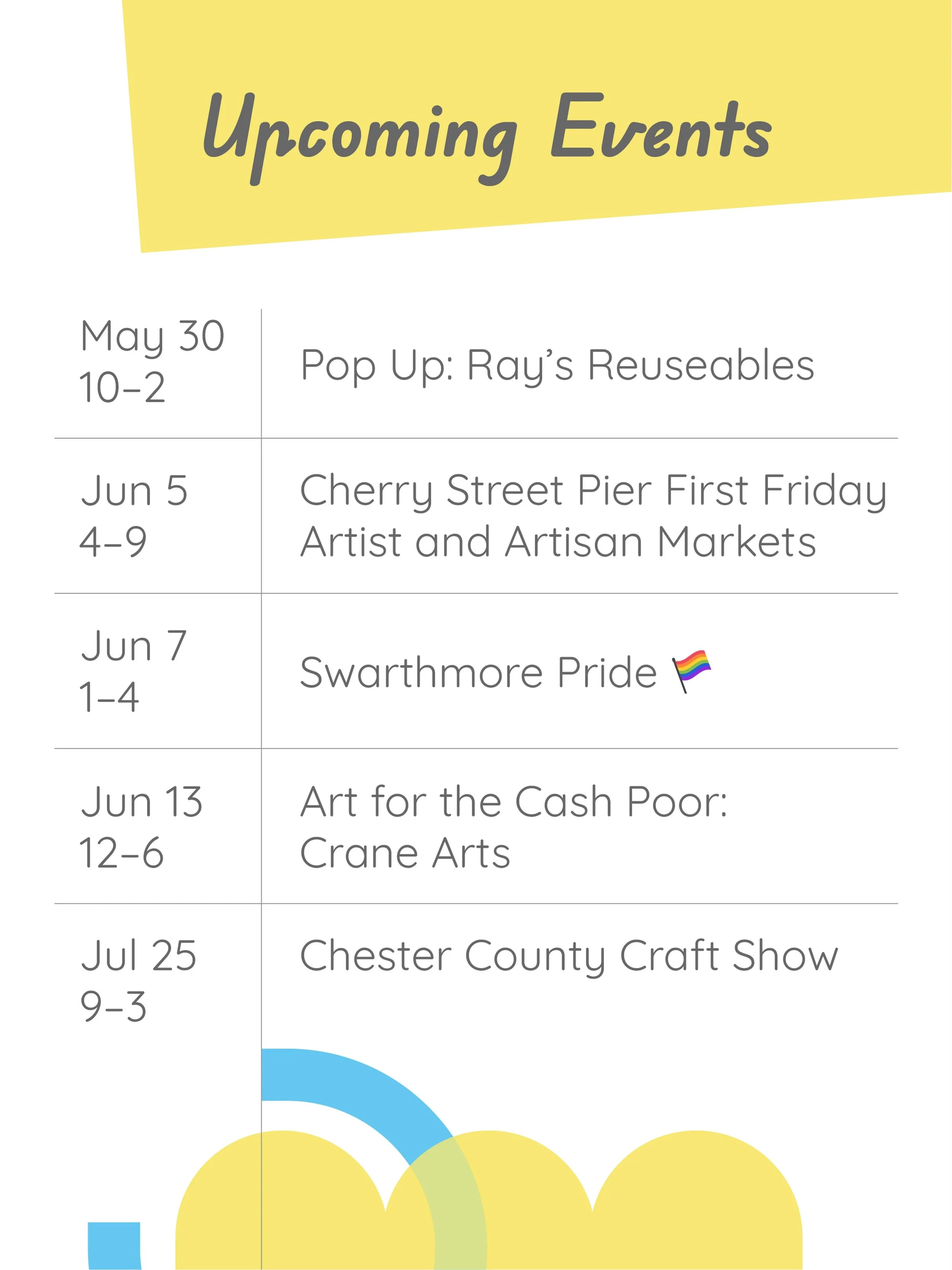 I dunno WTF is up with 2026, but Saturday&rsquo;s event at Bok has been canceled. This Spring&rsquo;s event cancellations and postponements have been rough 😖

Check out the updated events list&mdash;added one more in late July