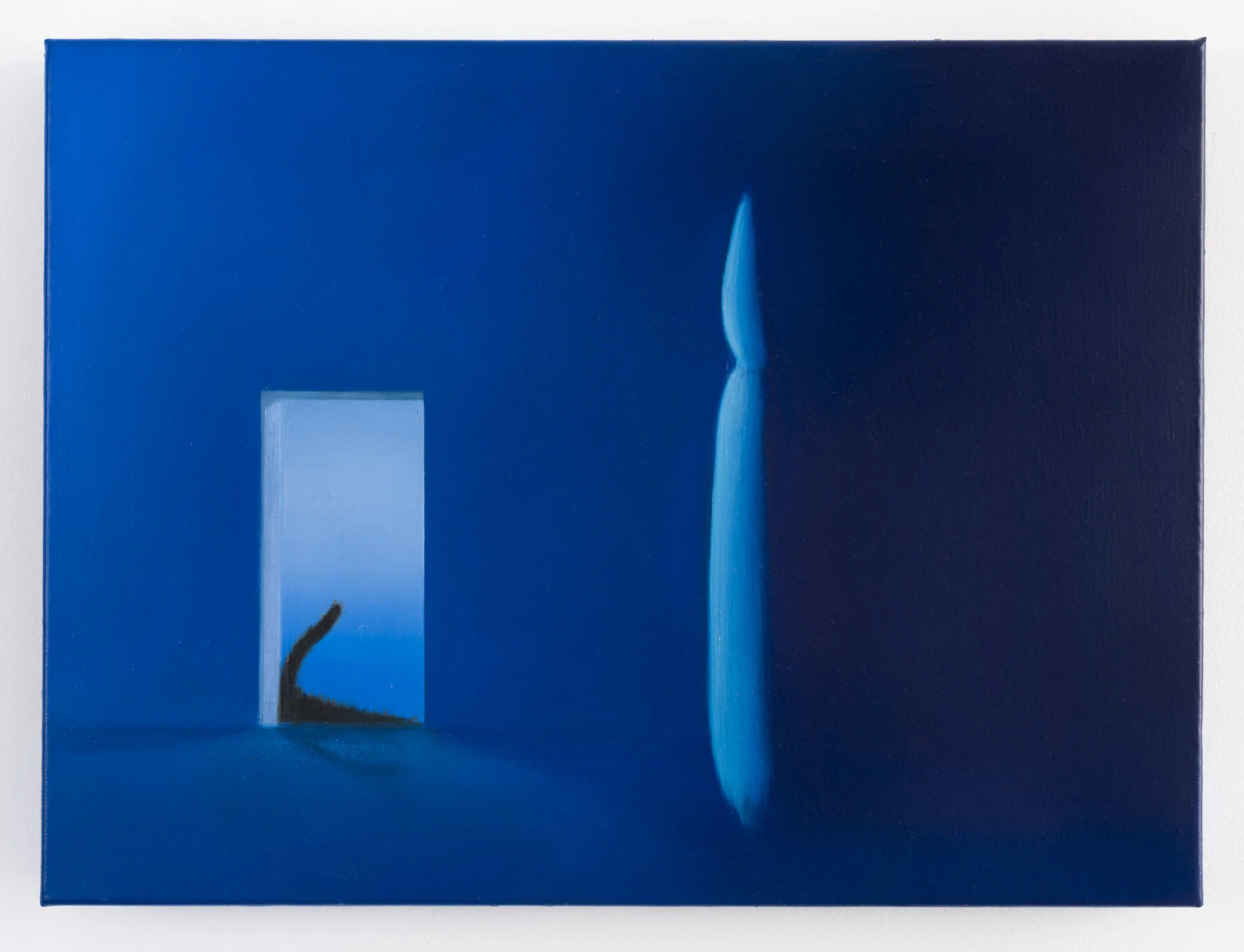 A man who sold his shadow, 2020, oil on canvas, 11 x 14 in.