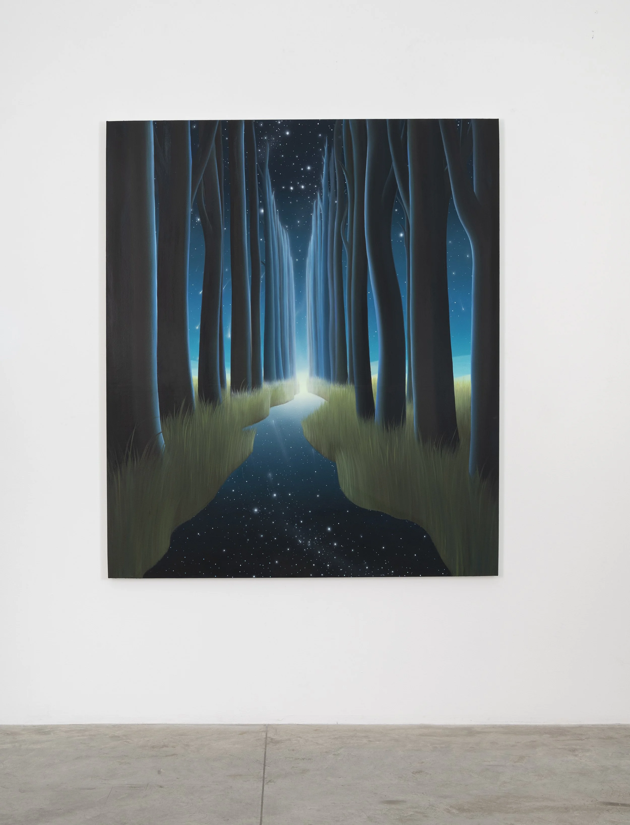 Starry river  2023  oil on canvas   60 x 70 inches
