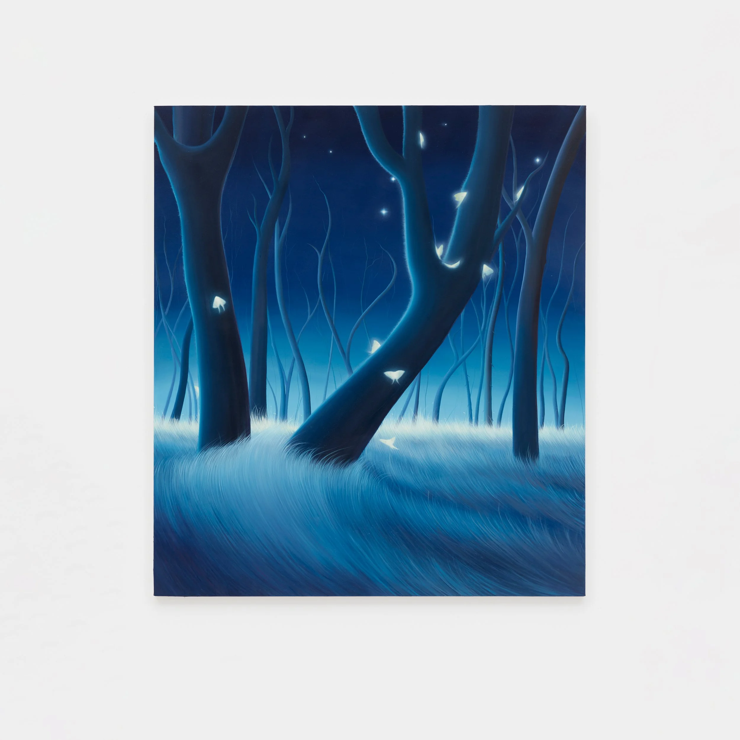 Luna Moths  2023  70 x 60 inches   oil on canvas