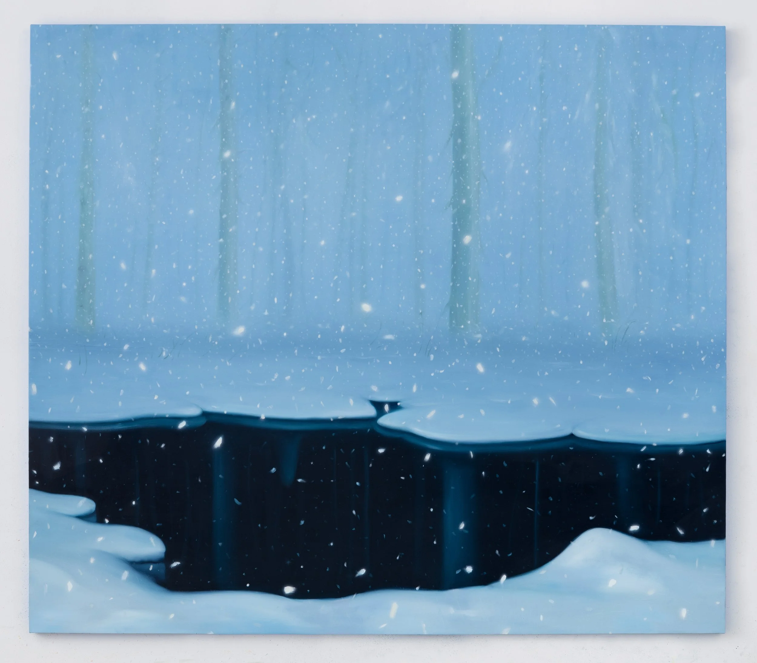 Gazer  2024  Oil on linen  70 x 80 inches (177.8 × 203.2cm)