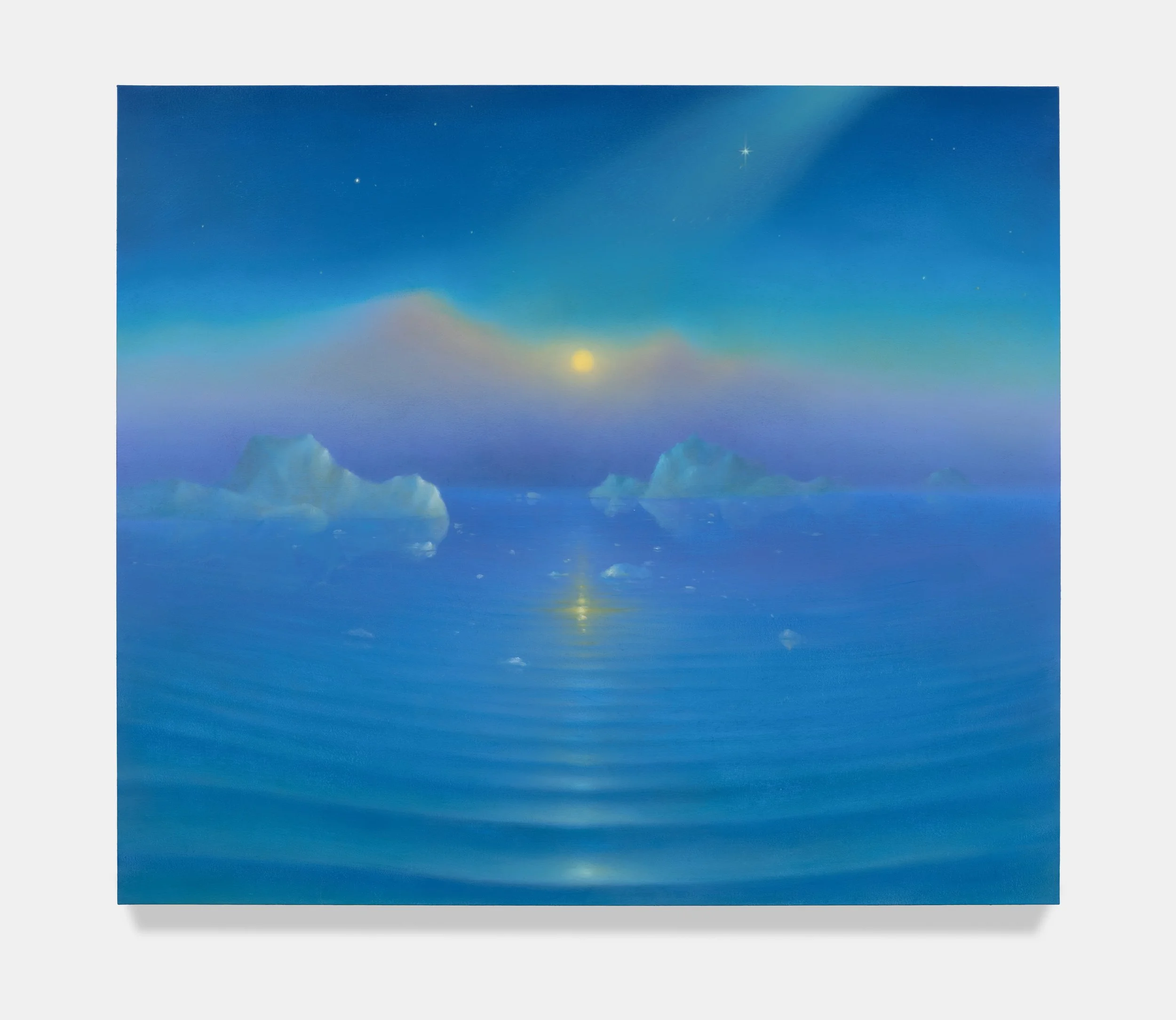 Ripples under the North Star 2026 Oil on canvas 52 1/4 x 60 inches 132.7 x 152.4 cm