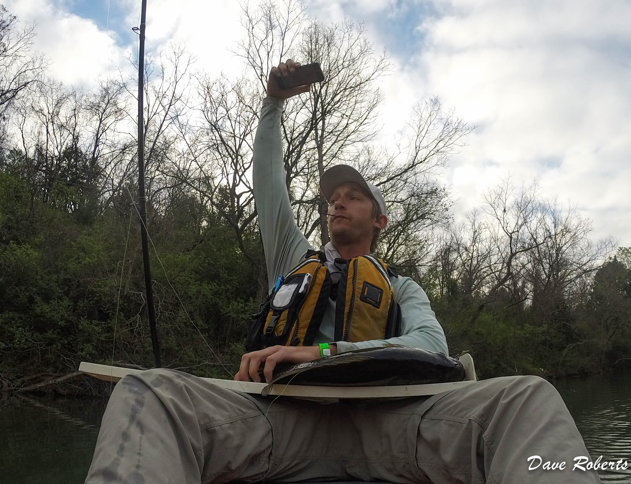 Always a very tense moment when trying to hold a big fish still while taking the perfect picture.