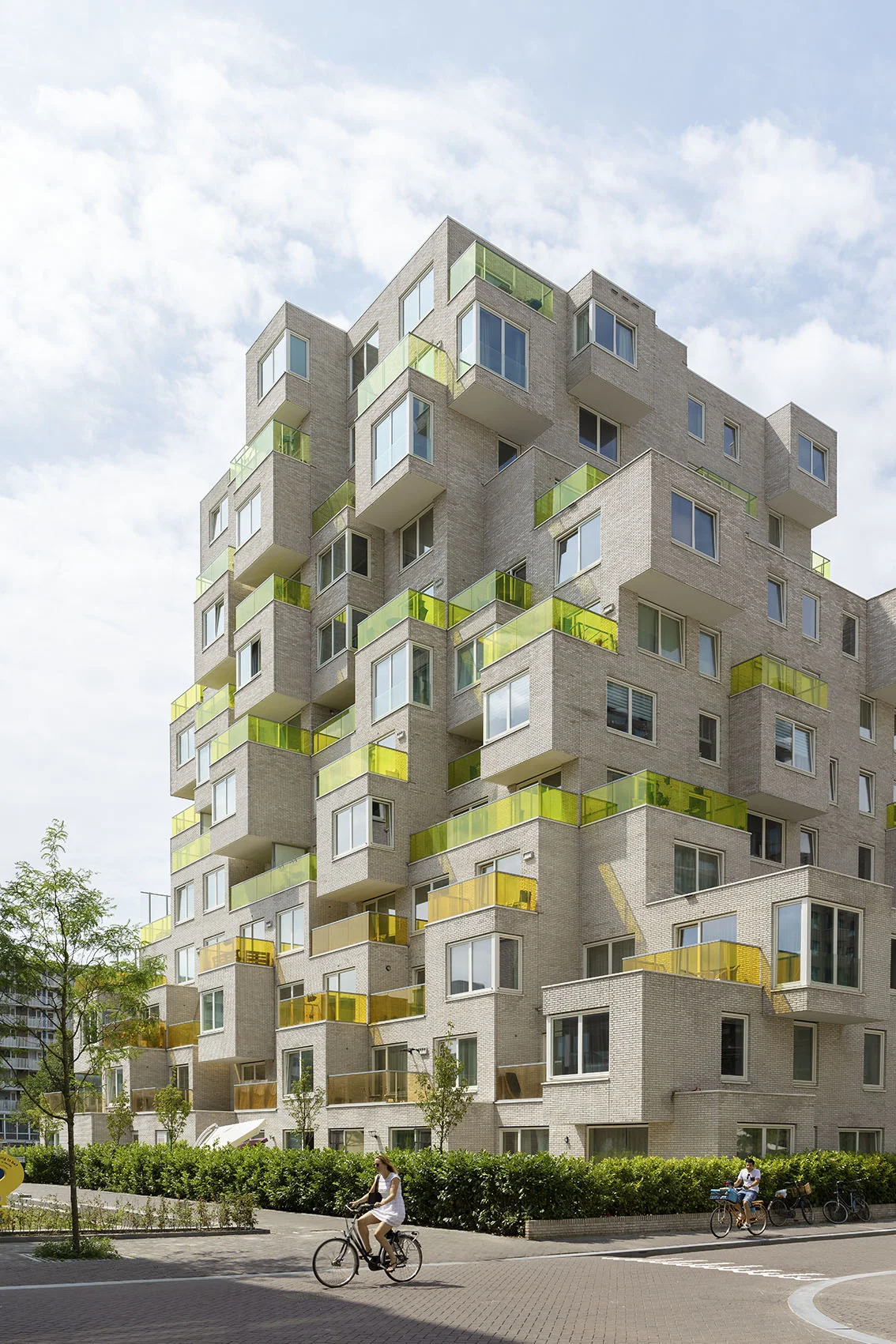 Summertime apartment blocks, Zuidas