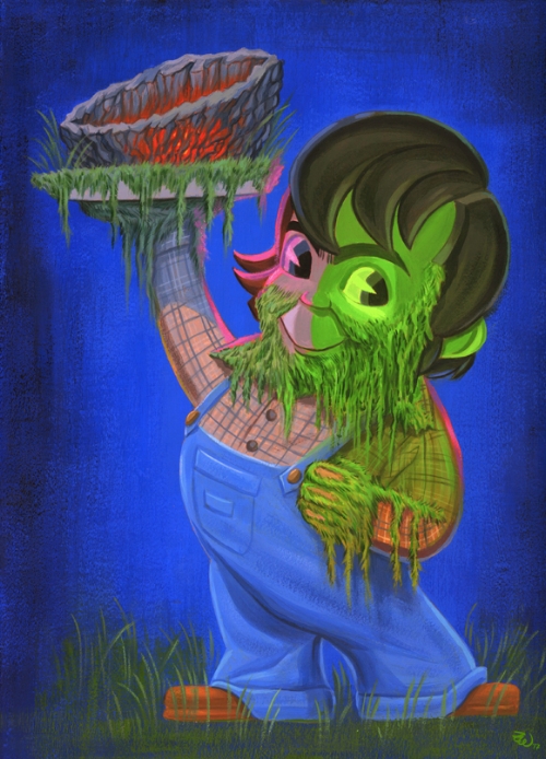 Jordy Verrill , 9" x 12", acrylic on wood panel.