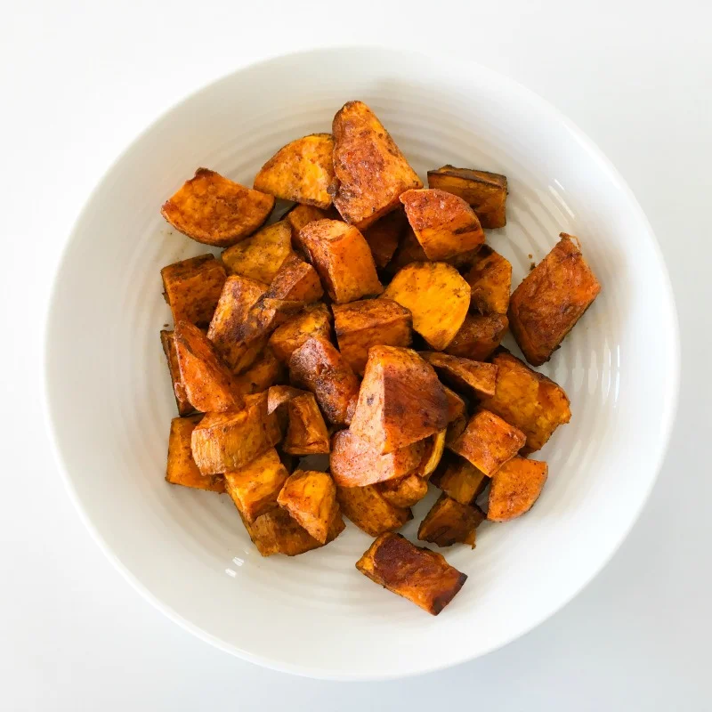 Spiced Sweet Potato - with a health-nerd hack!