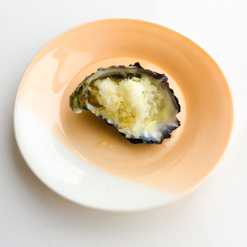 Oysters with Tangy Lemon Sorbet