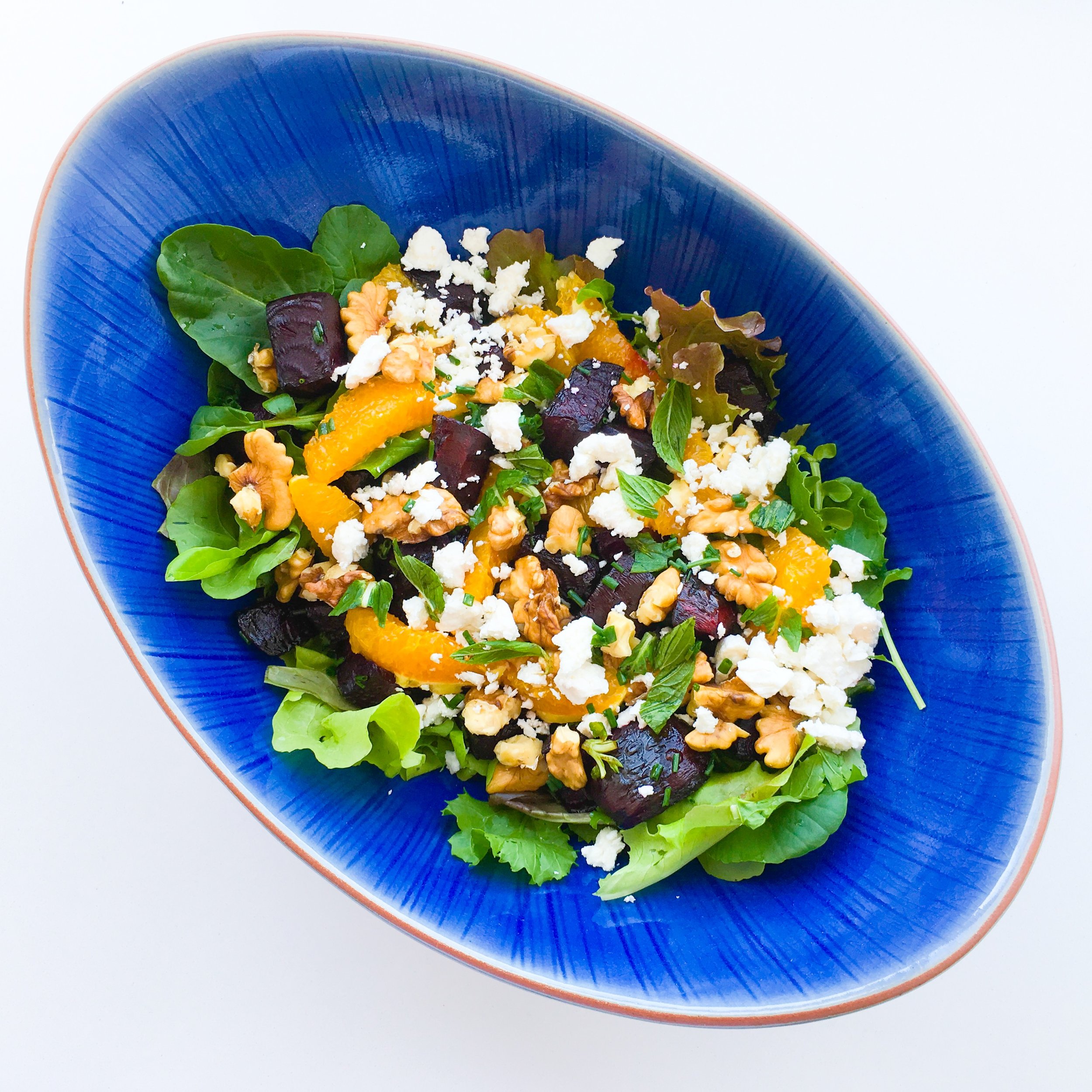 Roast Beetroot Salad with Balsamic Citrus Dressing
