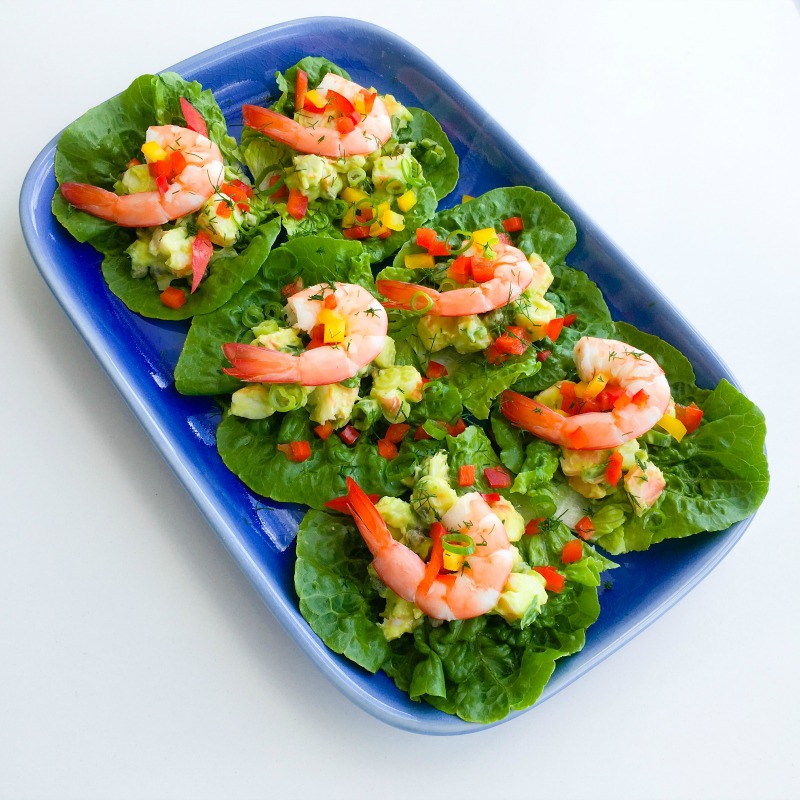 Prawn and Avocado Lettuce Wraps — Healthy Happy Wonderful®