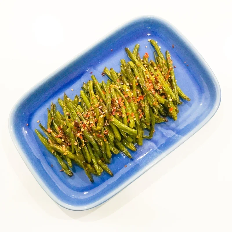 Roasted Green Beans with Chilli, Garlic & Anchovy