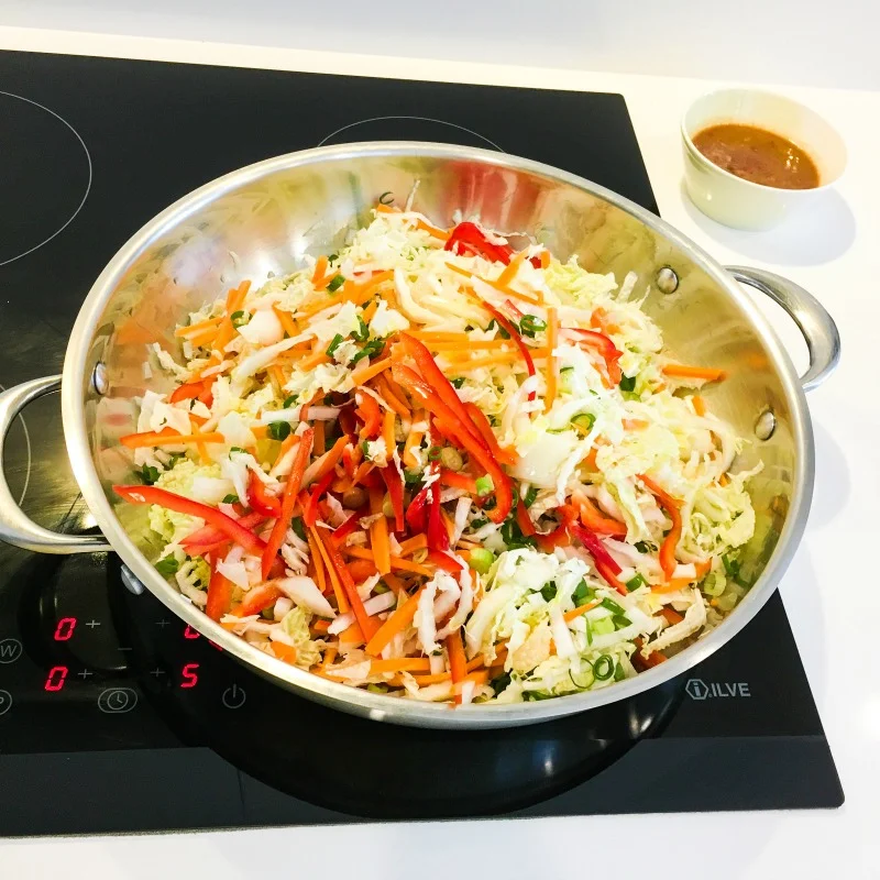 Chinese Veggie Stir Fry with Miso, Lime Chilli & Garlic
