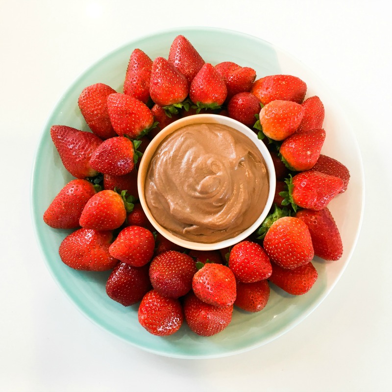 Strawberries with Choc Cashew Dipping Sauce