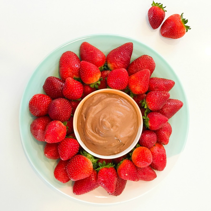 Strawberries with Choc Cashew Dipping Sauce