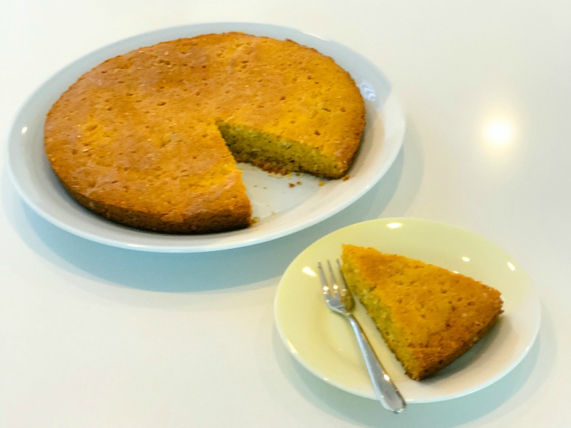 Polenta, Almond & Coconut Lemon Drizzle Cake