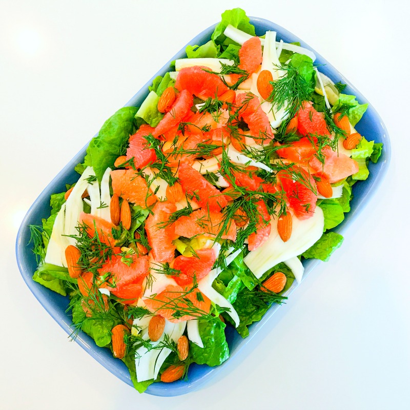 Ruby Grapefruit, Fennel, Avocado & Dill Salad
