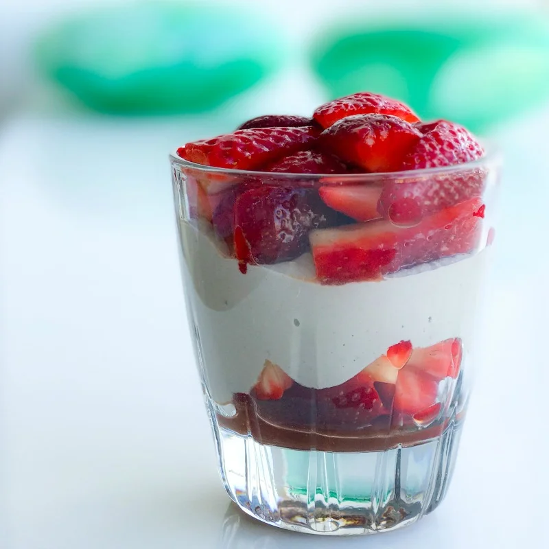 Balsamic Citrus Strawberry Parfaits with Cashew Walnut "Creme"