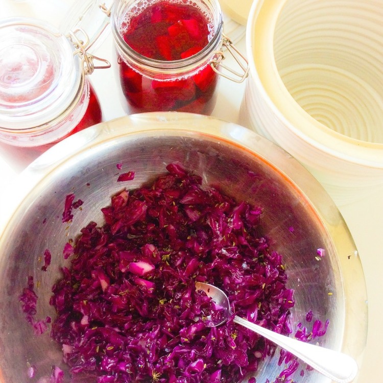 Red Cabbage Sauerkraut