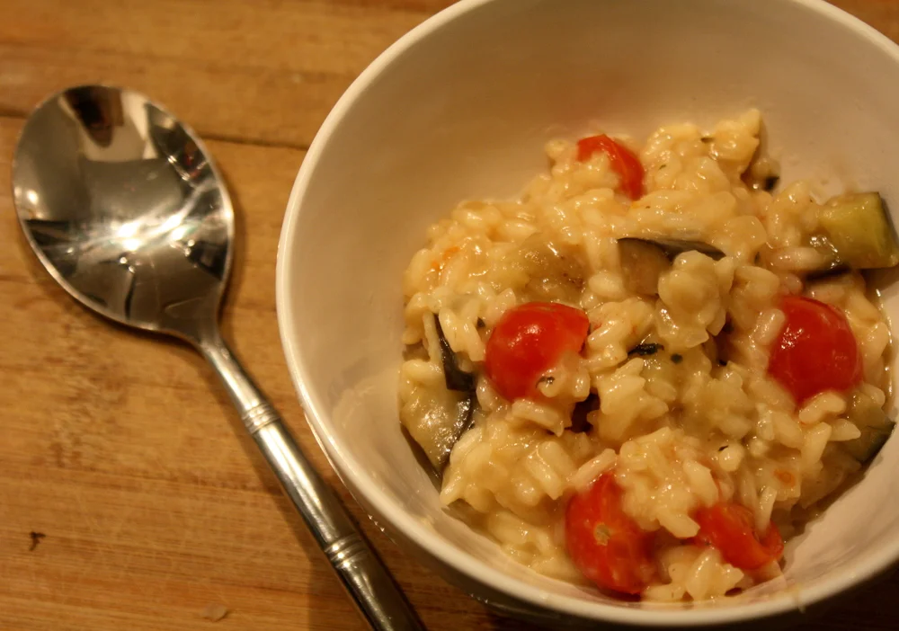 "eggplant parmesan" risotto