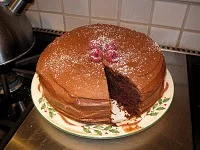 new years celebrations: choco choco mocha cake