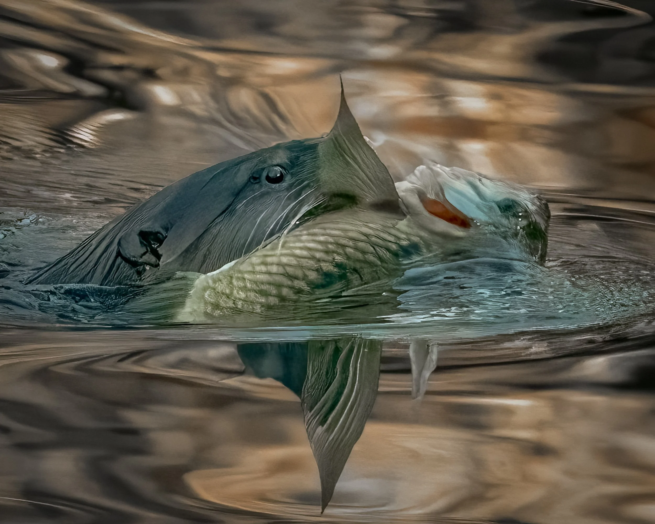 1st Place - "Otter on a Mission" - Linda NORMOYLE