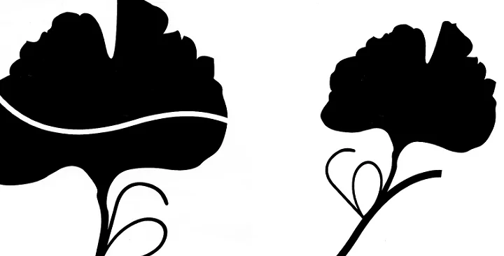   G is for Ginkgo &nbsp;/ two compositions each made using only a leaf, a letter, and a line.&nbsp; 