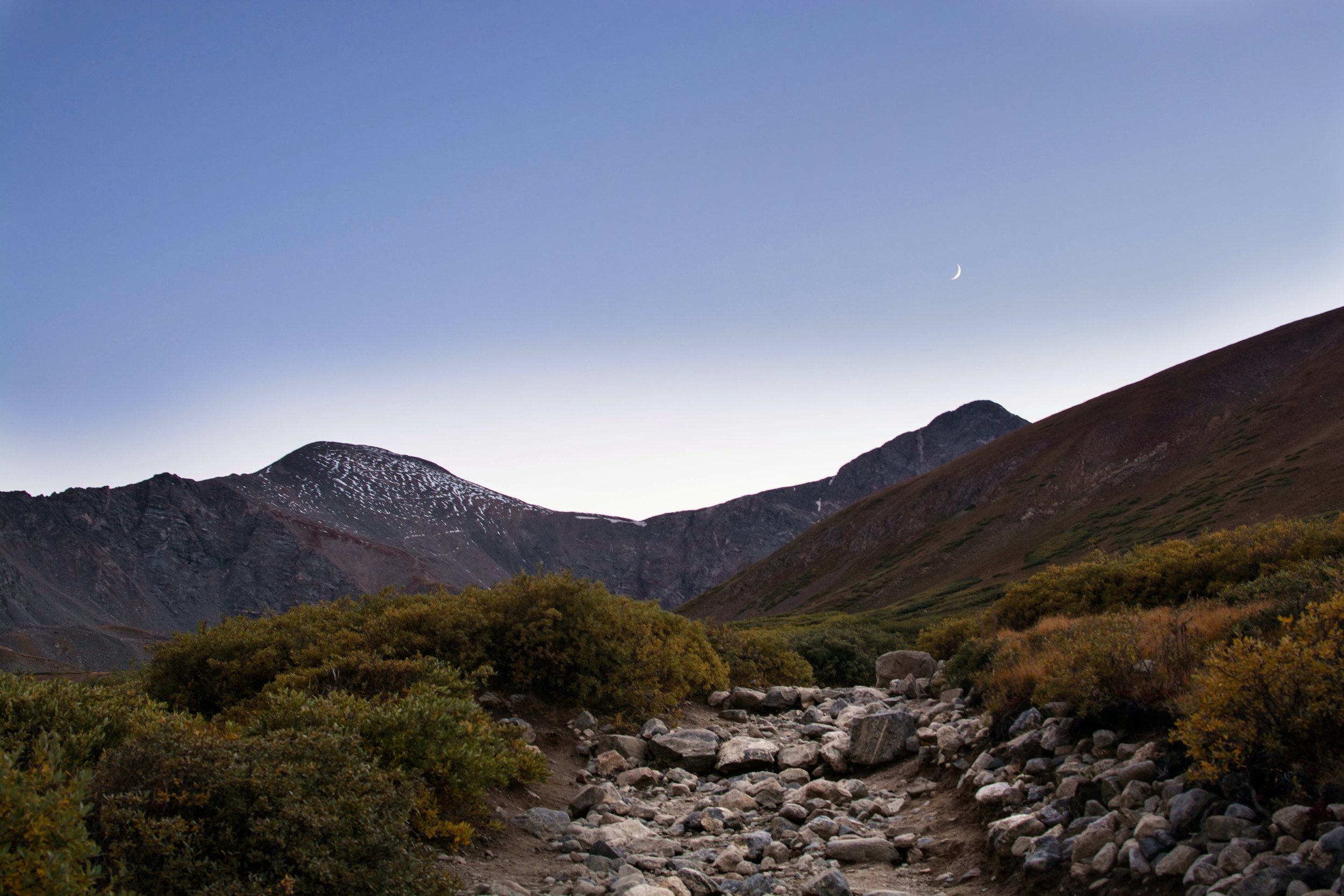 Gray's Peak on the left // Torrey's Peak on the right