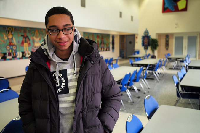  Shaughn Bulgar, 18, a student at Hostos Community College and a Bronx resident, said, “Fast food is usually the only thing around, so that’s what I eat.” Credit Nicole Bengiveno/The New York Times 