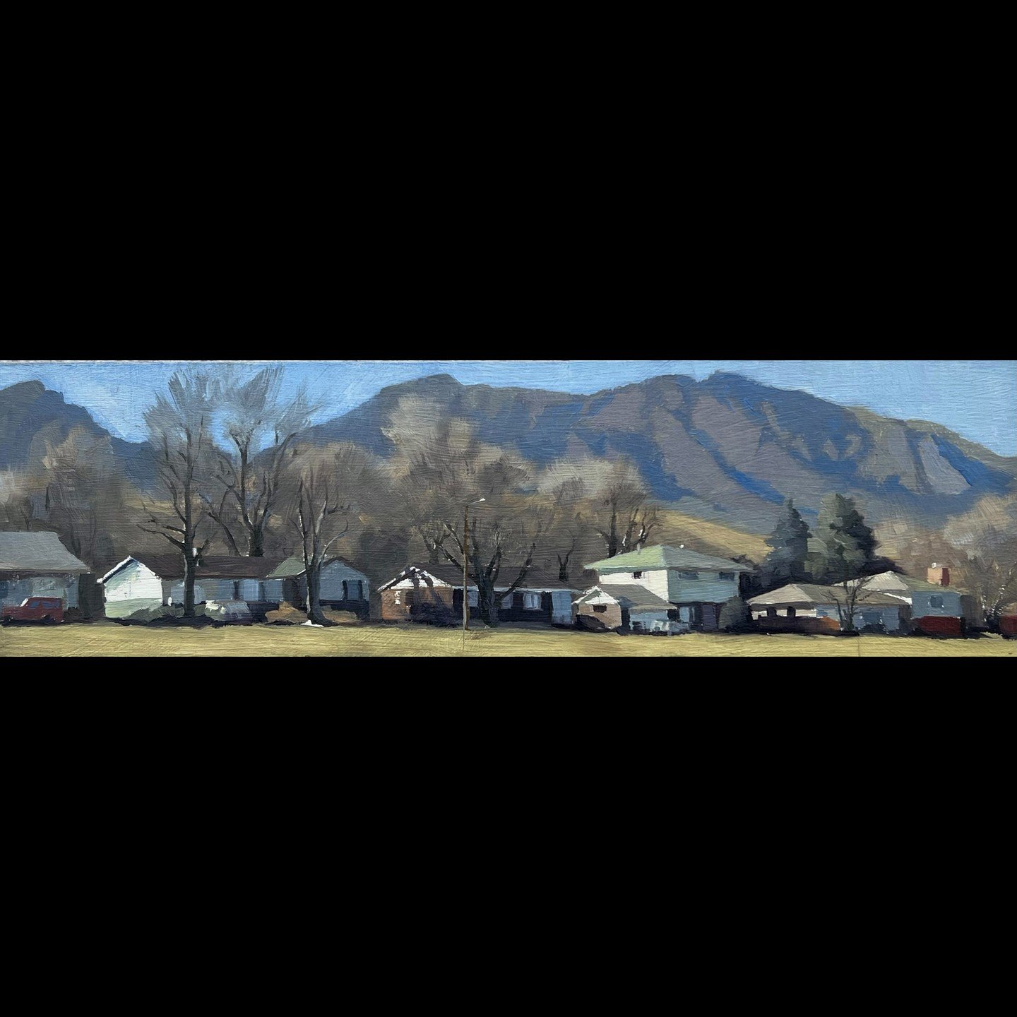 After having lived in Table Mesa in South Boulder for over 20 years I've come to appreciate the simple, utilitarian architecture of post-war neighborhoods. A style all its own without being stylish? I'm planning a series of paintings based on SoBo. P