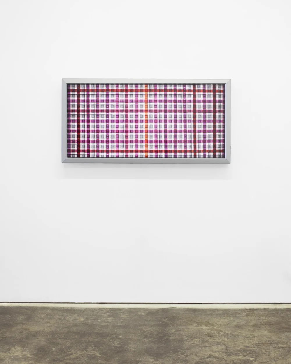 Rhythmic Three . 35mm Celluloid Film, Fluorescent Lights, Plexiglas, Custom Lightbox. 52x26x6. Richard Kerr. 2014.