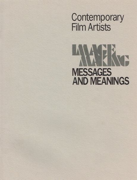 Image Making: Messages and Meanings. Curated by Richard Kerr. Kitchener-Waterloo Art Gallery. October 24th 2014 1984 - April 3rd 1985. Jack Hanzan, Fredrick Wiseman, Micheal Snow, Richard Kerr, Judith Doyle, Keith Lock, Anna Gronau, James Benning. Catalog here PDF . 