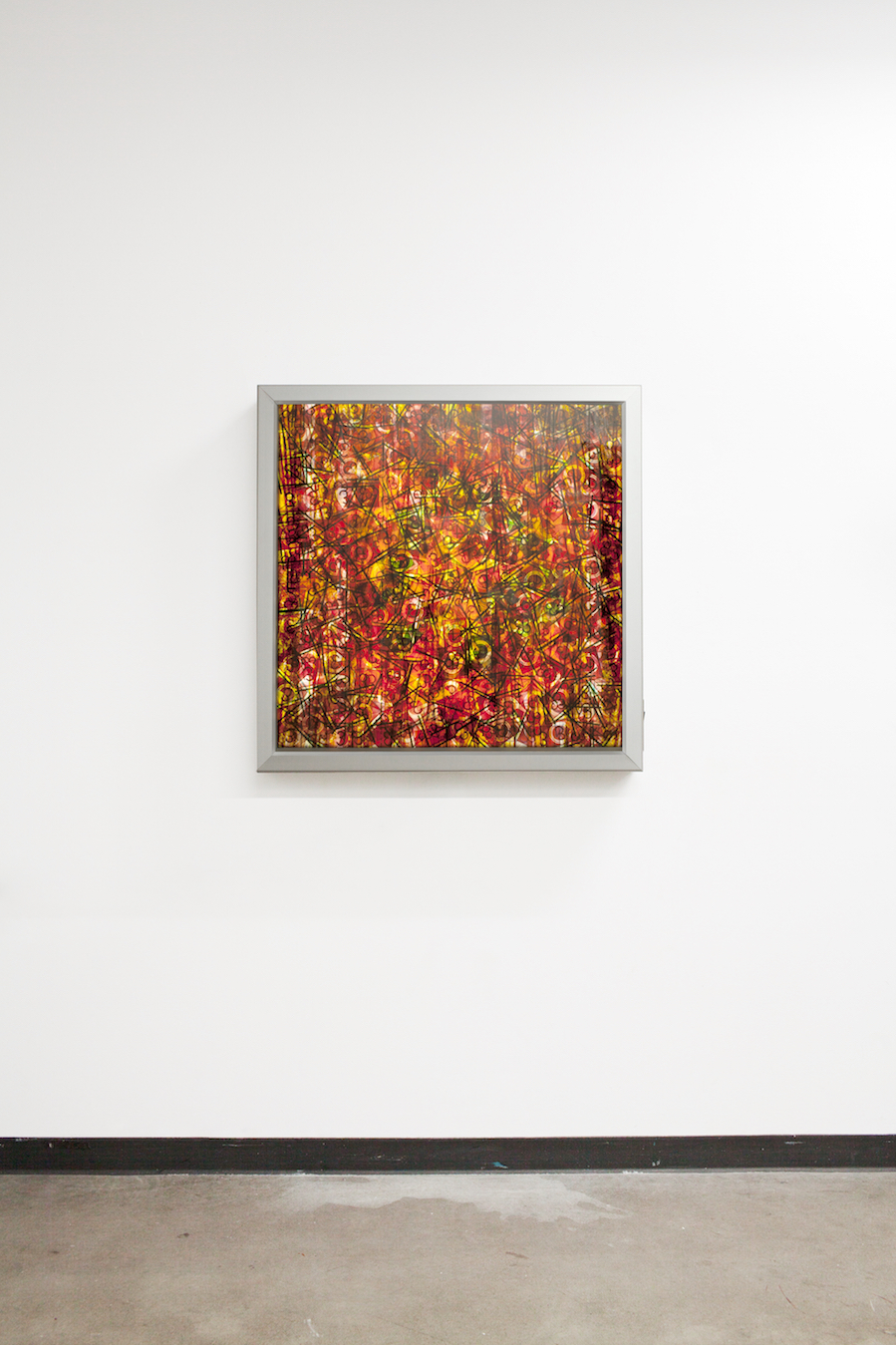 Find the 4. 65mm Celluloid Film, Fluorescent Lights, Custom Lightbox. 30x30x6. Richard Kerr. 2016.