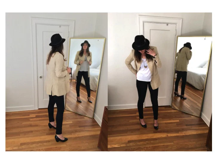  Jacket - Zara (old), Hat - Goorin Brothers, Shoes - Nordstrom Rack (old), Necklace - Madewel l