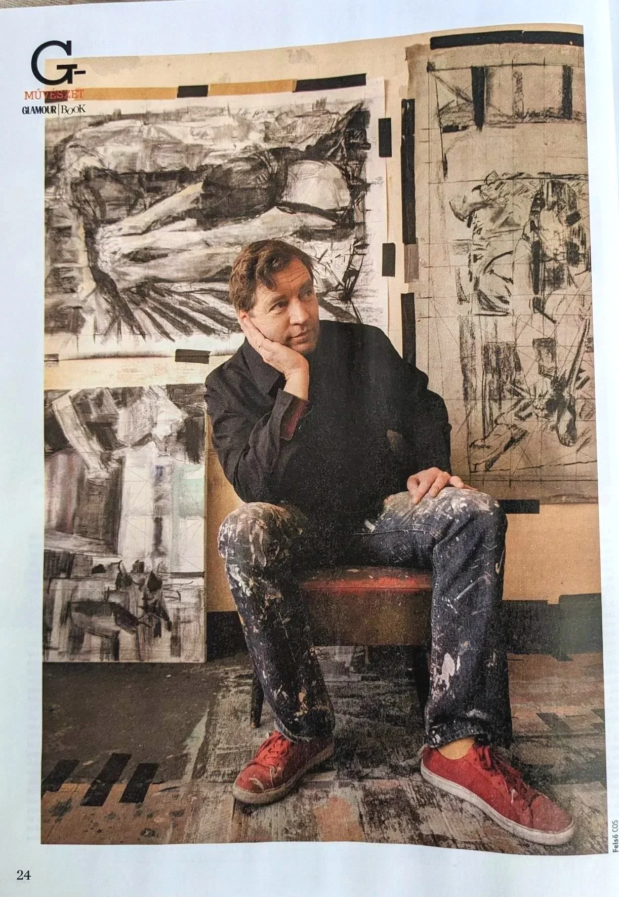  Fanni Rebró, “Beauty, Loss, Figure and Abstraction,”Glamour Book, March 25, 2023, pp. 24–26, 158, Budapest, Hungary.