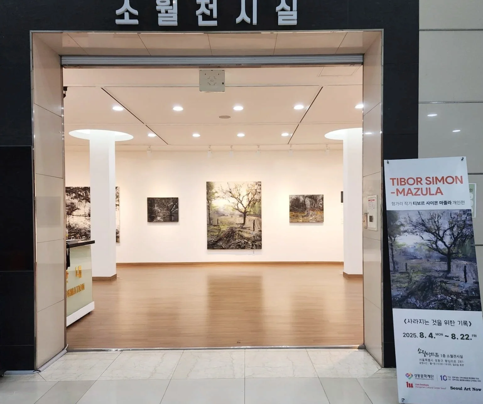 Installation view, Seongdong Cultural Foundation, Seoul — Tibor Simon-Mazula