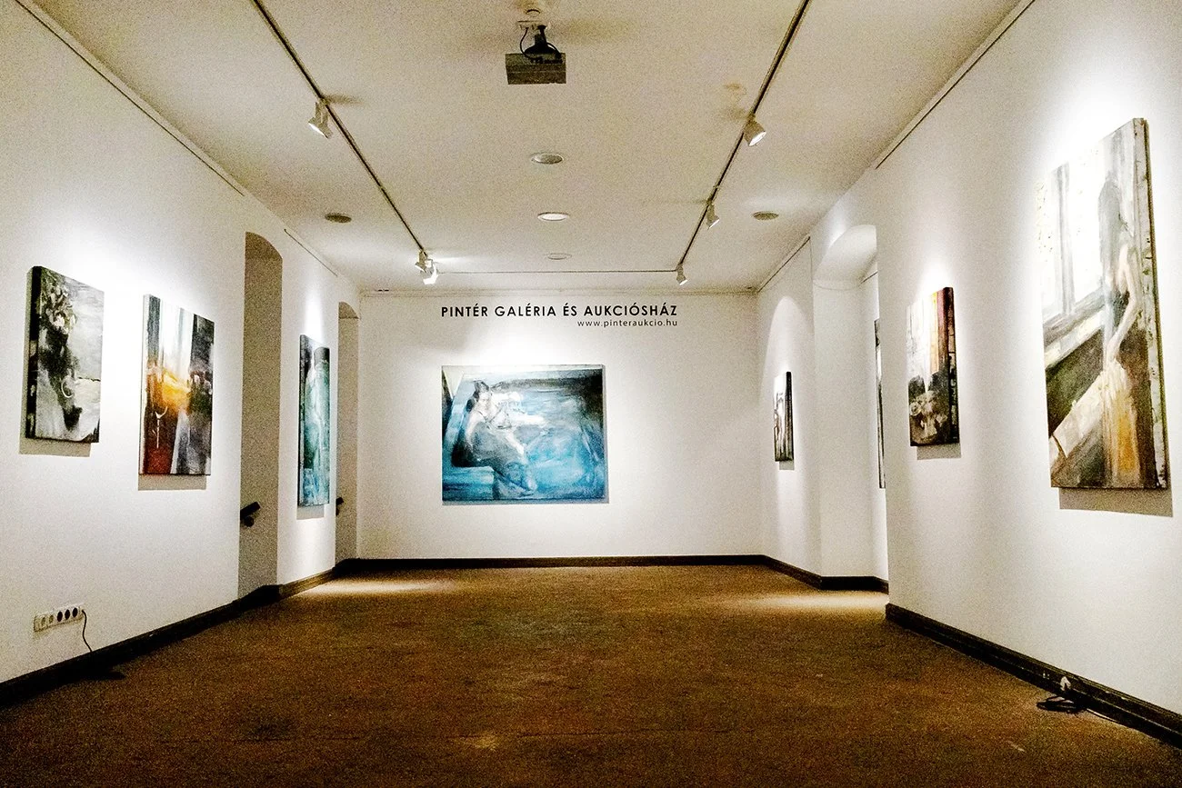 Installation view presenting multiple paintings from Awakenings across the gallery space.