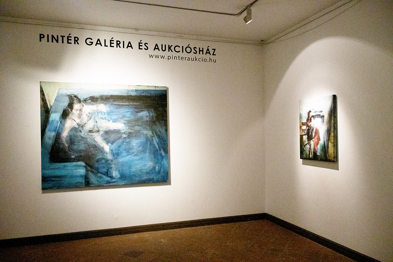 Installation view of Awakenings at Pintér Gallery and Auction House, Budapest.