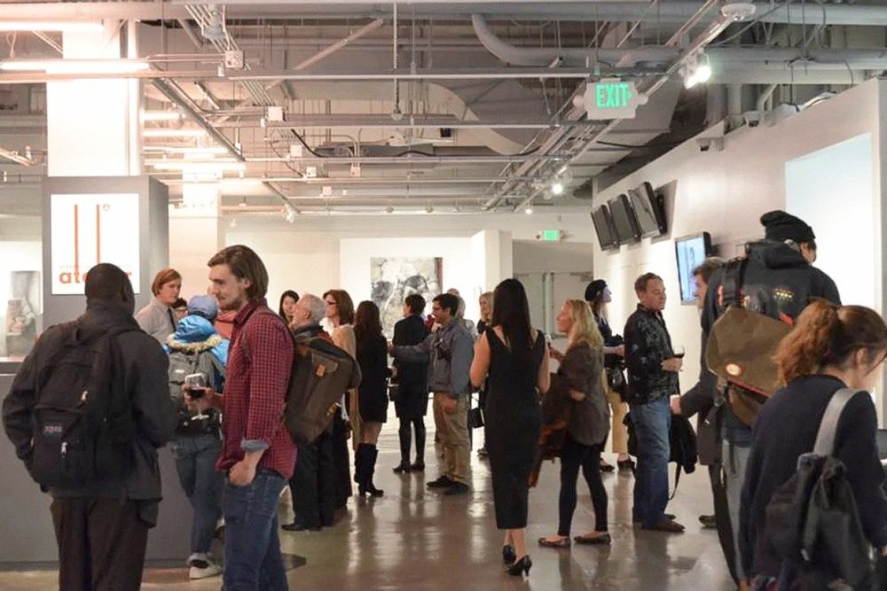 Gallery view from Fidelity by Tibor Simon-Mazula in San Francisco, showing the spatial rhythm of the exhibition and the physical presence of the paintings in context.