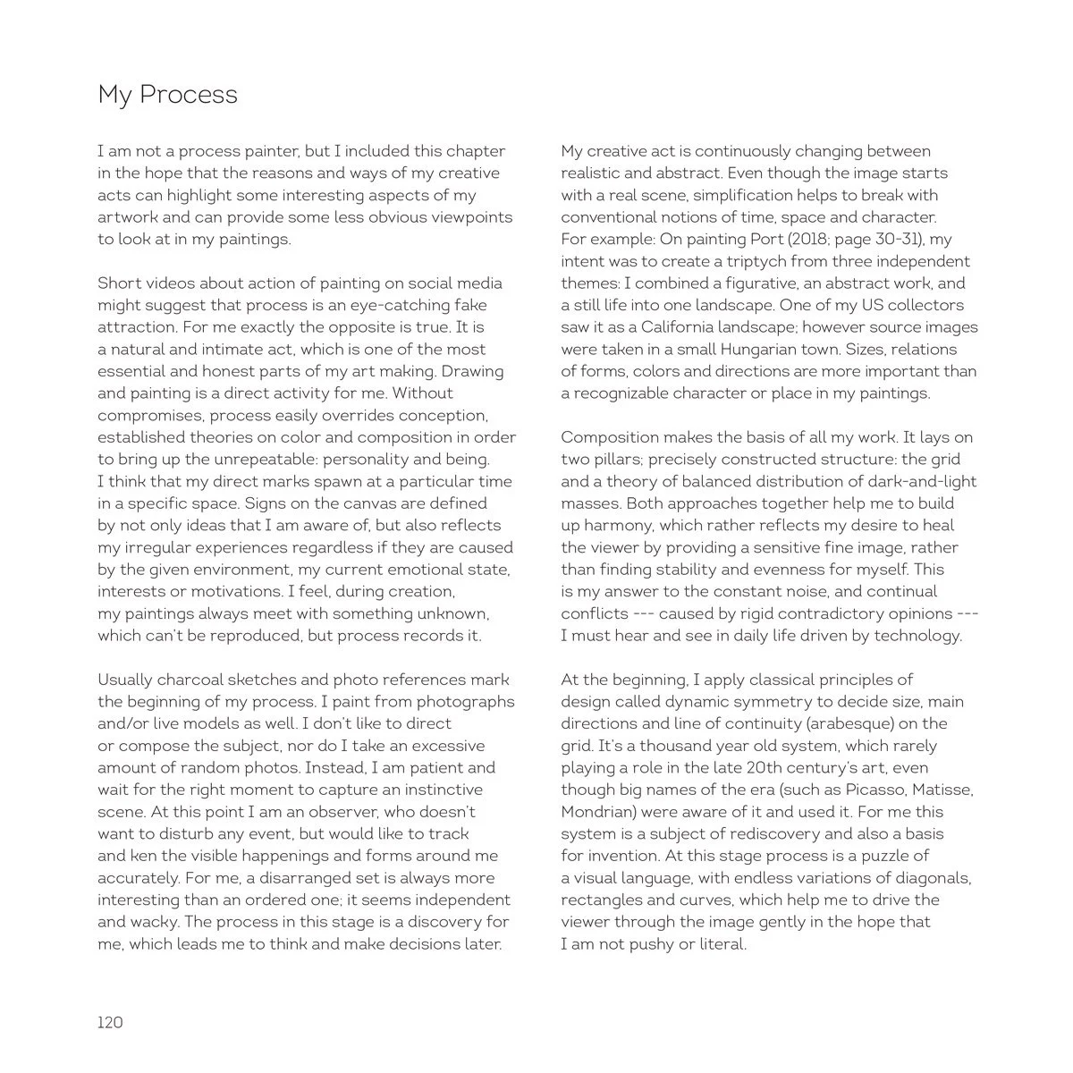 Simon-Mazula, Tibor. “My Process.” In Pure Beauty, p. 120. Sfumato Art Association, August 2019. ISBN 978-615-00-5226-7.