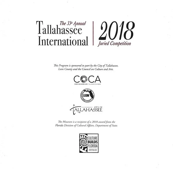 “The 33th Annual Tallahassee International”, Exhibition Catalog of fsuMoFA by Florida State University College of Fine Arts, June 2018, Florida, US