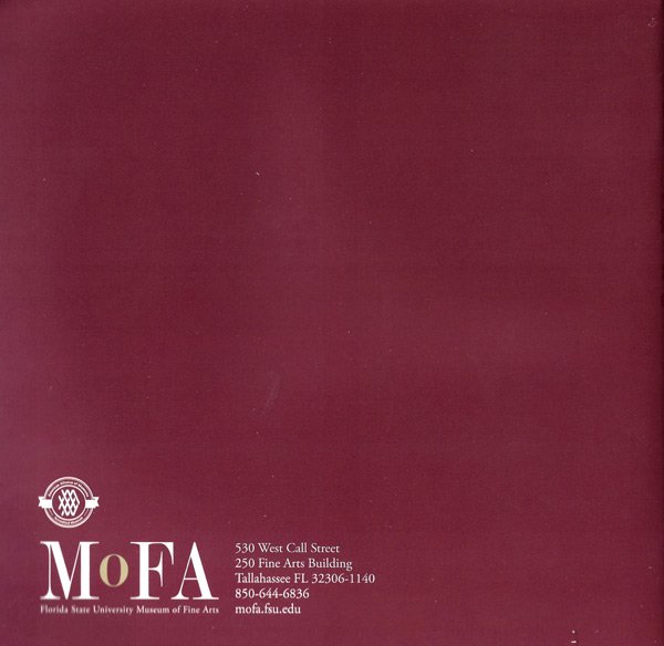 “The 33rd Annual Tallahassee International,” Exhibition Catalogue of fsuMoFA, Florida State University College of Fine Arts, June 2018, Back Cover, Tallahassee, USA.