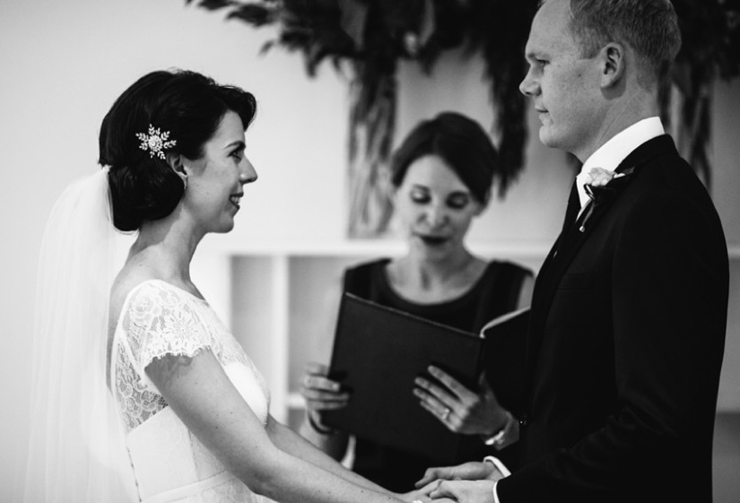 black and white Melbourne marriage celebrant