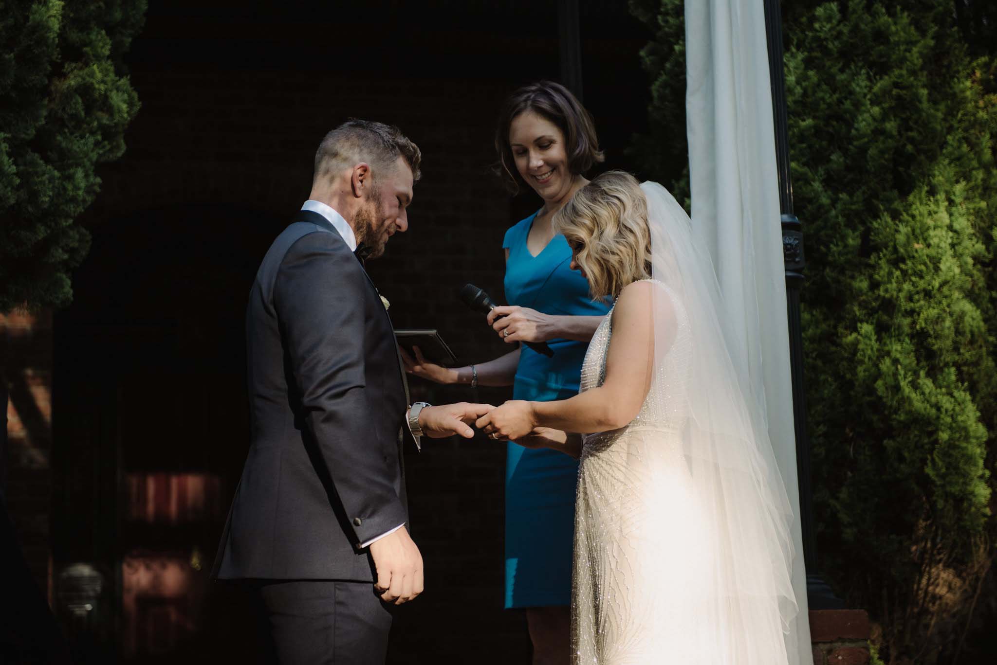 Koren Harvey Melbourne marriage celebrant shadow