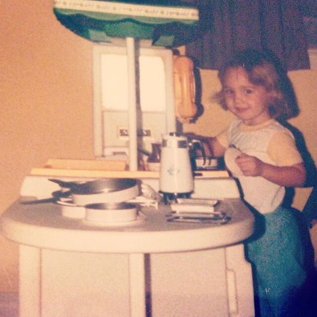 baby melissa &ldquo;lissy&rdquo;, where she fell in love with playing in the kitchen. i pan fried a lot of crab meat here. mom and dad would toss me a few pieces as they picked trays of crabmeat to sell. this kitchen set and my tea set and table were