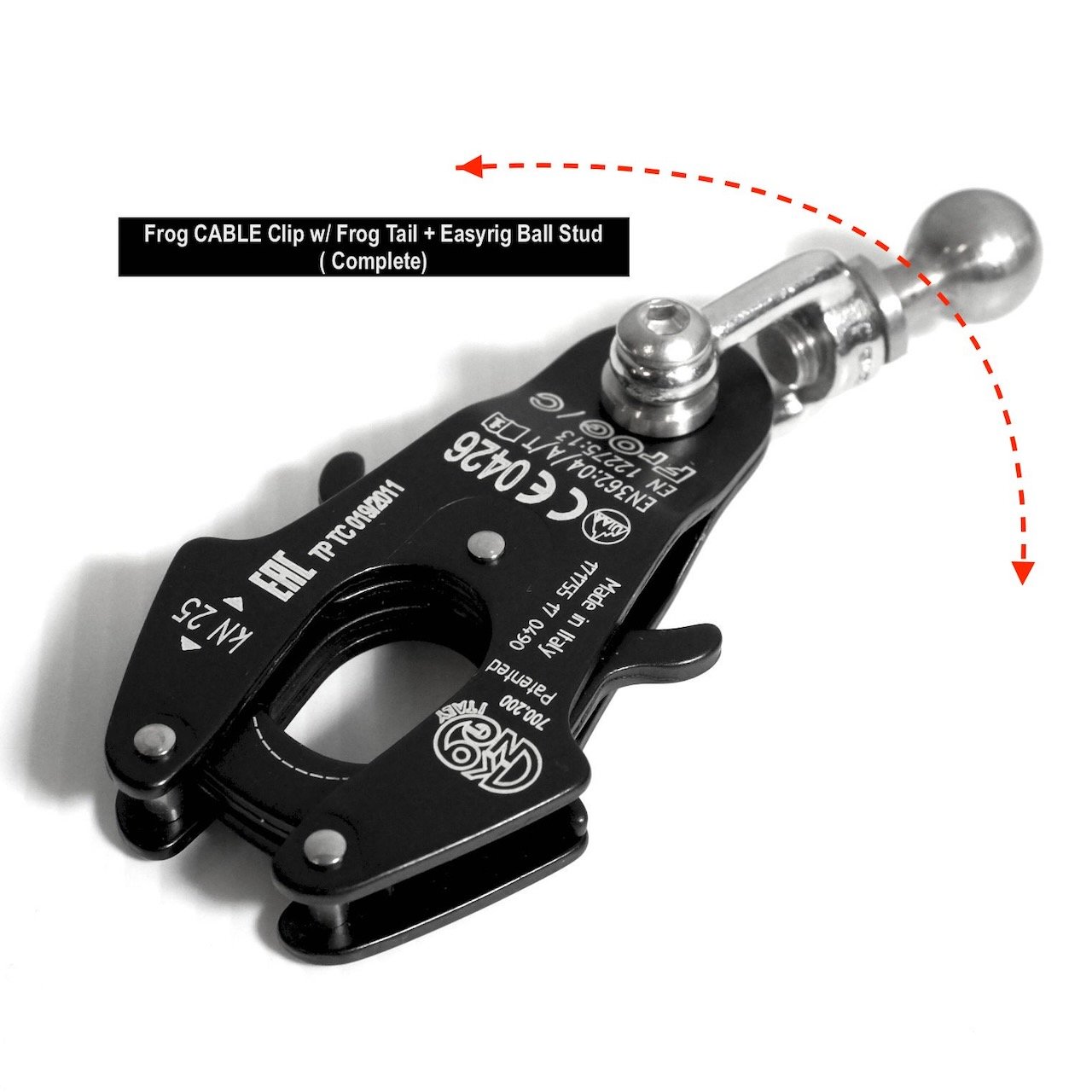 Frog CABLE clip w/ Frog Tail + Ball Stud ( complete)