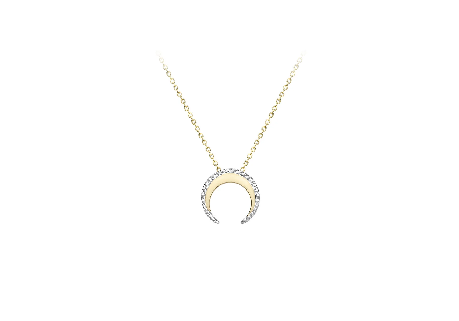 9ct Crescent Moon Necklace — McCarthys 