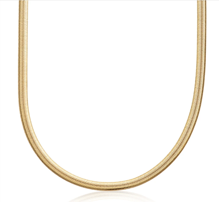 Flat Snake Chain - Wide — McCarthys 