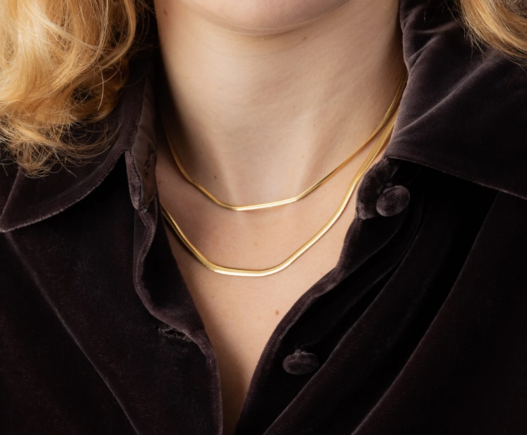 Flat Snake Chain - Wide — McCarthys 