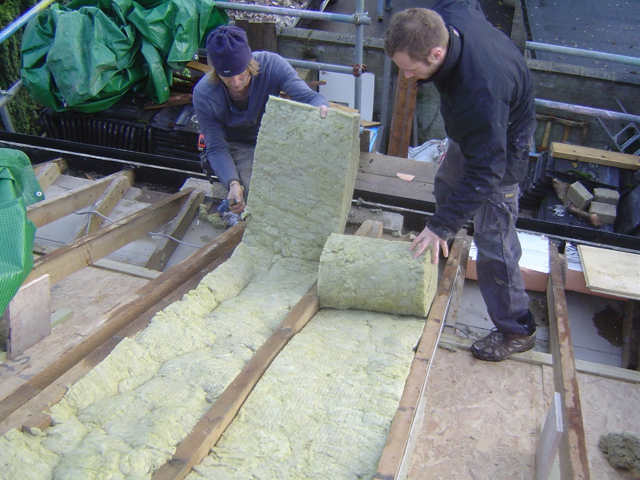 Insulating the roof