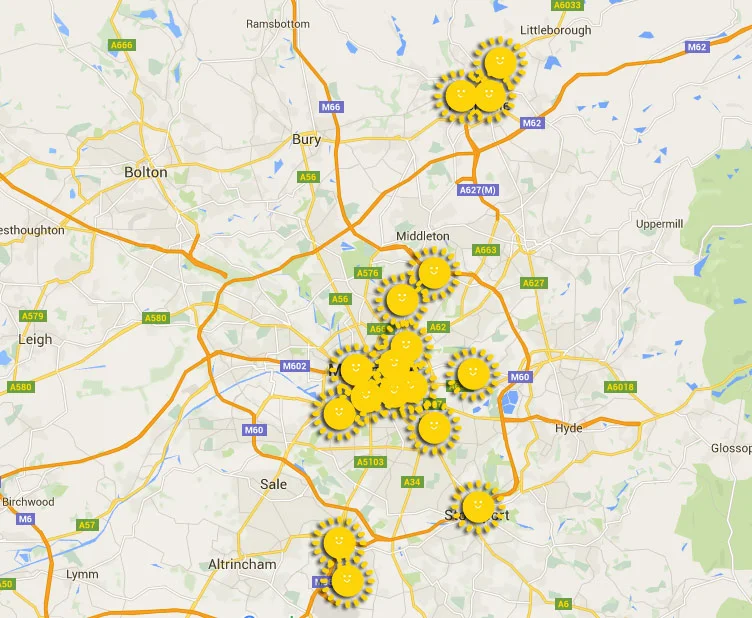 18 community organisations are raising money for solar roofs across Greater Manchester.