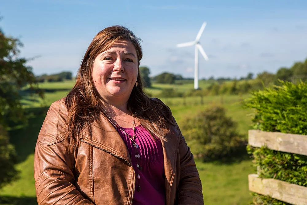 Resilient Energy's wind turbine. Photo Andy Aitchinson